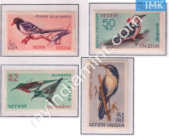 India 1968 MNH Indian Birds Set Of 4v - buy online Indian stamps philately - myindiamint.com