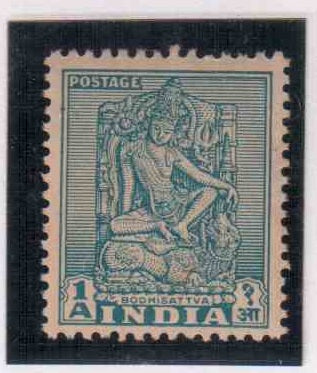 India 1949 Definitive 1st Series Bodhisattva DIE-I MNH