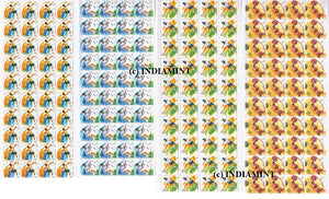 India 2000 MNH XXVII Olympics Sydney 4v Set (Full Sheet)