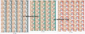 India 2002 MNH 3v Set Social Reformers Ayyan Kali Saikiani Gora (Full Sheets)