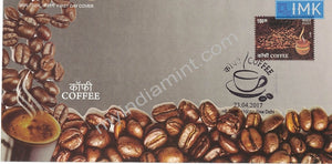 India 2017 Coffee Fragrance Stamp (Fdc)