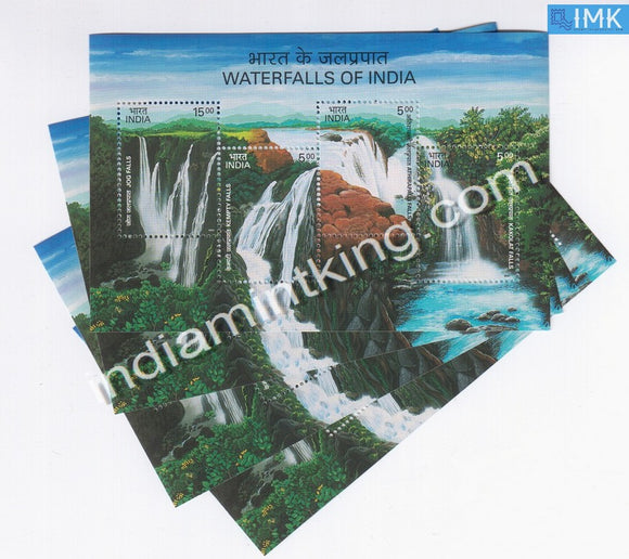 India 2003 Waterfalls Of India 4V MNH Miniature Sheet - buy online Indian stamps philately - myindiamint.com