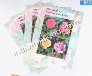 India 2007 Roses Of India 4V MNH Miniature Sheet - buy online Indian stamps philately - myindiamint.com