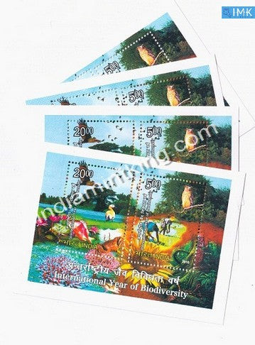 India 2010 Bio-Diversity MNH Miniature Sheet - buy online Indian stamps philately - myindiamint.com