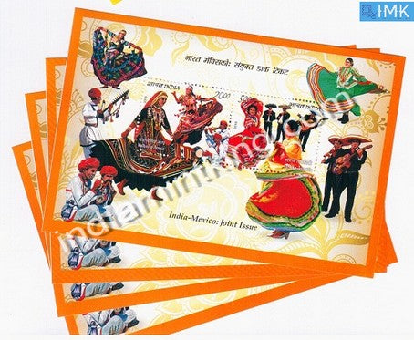 India 2010 Joint Issue Indo-Mexico MNH Miniature Sheet - buy online Indian stamps philately - myindiamint.com