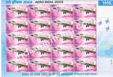 India MNH 2003 Aero India MNH Set Of 4 Sheetlet - buy online Indian stamps philately - myindiamint.com