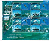 India MNH 2008 India MNHn Coast Guard Mixed Only Sheetlet - buy online Indian stamps philately - myindiamint.com
