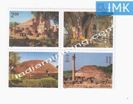 India MNH 1997 Buddhist Cultural Sites  Setenant - buy online Indian stamps philately - myindiamint.com