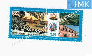 India MNH 1997 Scindia School   Setenant - buy online Indian stamps philately - myindiamint.com