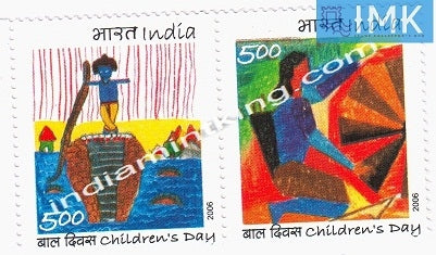 India MNH 2006 Children's Day  Setenant - buy online Indian stamps philately - myindiamint.com