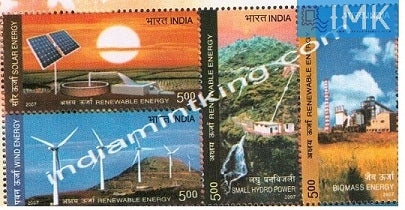 India MNH 2007 Renewable Energy  Setenant - buy online Indian stamps philately - myindiamint.com
