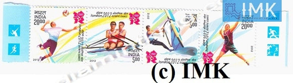 India MNH 2012 London Olympics Horizontal Setenant  Setenant - buy online Indian stamps philately - myindiamint.com