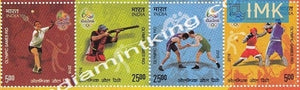 India MNH 2016 Rio Olympics Horizontal Setenant  Setenant - buy online Indian stamps philately - myindiamint.com