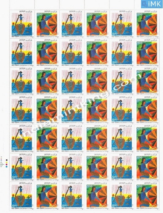 India MNH 2006 Children's Day  Setenant (Full Sheet) - buy online Indian stamps philately - myindiamint.com
