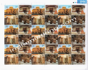 India MNH 2009 Preservation Of Heritage Monuments By Intach  Setenant (Full Sheet) - buy online Indian stamps philately - myindiamint.com