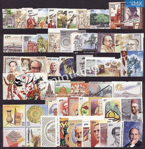 MNH India Complete Year Pack - 2002 - buy online Indian stamps philately - myindiamint.com