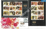 India 2013 100 Years Of Indian Cinema Set Of 6 Miniatures (Miniature on FDC) #MSC - buy online Indian stamps philately - myindiamint.com