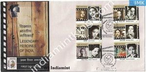 India 2011 Legendary Heroines Of India (Setenant FDC) - buy online Indian stamps philately - myindiamint.com