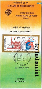 India 1998 Homage To Martyrs (Setenant Brochure) - buy online Indian stamps philately - myindiamint.com
