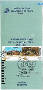 India 2000 Turtles (Setenant Brochure) - buy online Indian stamps philately - myindiamint.com