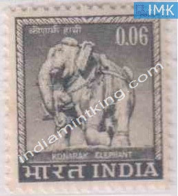 India MNH Definitive 4th Series Konark Elephant .06 - buy online Indian stamps philately - myindiamint.com