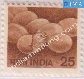 India MNH Definitive 6th Series Poultry 25p - buy online Indian stamps philately - myindiamint.com