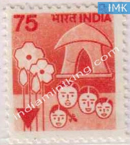 India MNH Definitive 7th Series Family Planning 75p - buy online Indian stamps philately - myindiamint.com