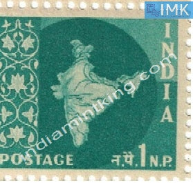 India MNH Definitive 3rd Series Map Wmk Ashokan 1np - buy online Indian stamps philately - myindiamint.com