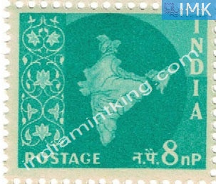 India MNH Definitive 3rd Series Map Wmk Ashokan 8np - buy online Indian stamps philately - myindiamint.com