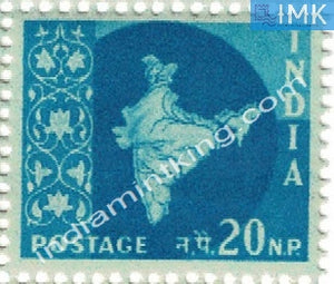 India MNH Definitive 3rd Series Map Wmk Ashokan 20np - buy online Indian stamps philately - myindiamint.com