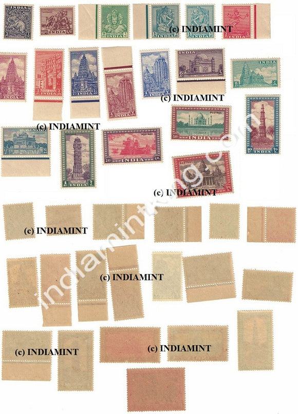 India MNH Definitive Complete Series Pack 1st Series 19V - buy online Indian stamps philately - myindiamint.com
