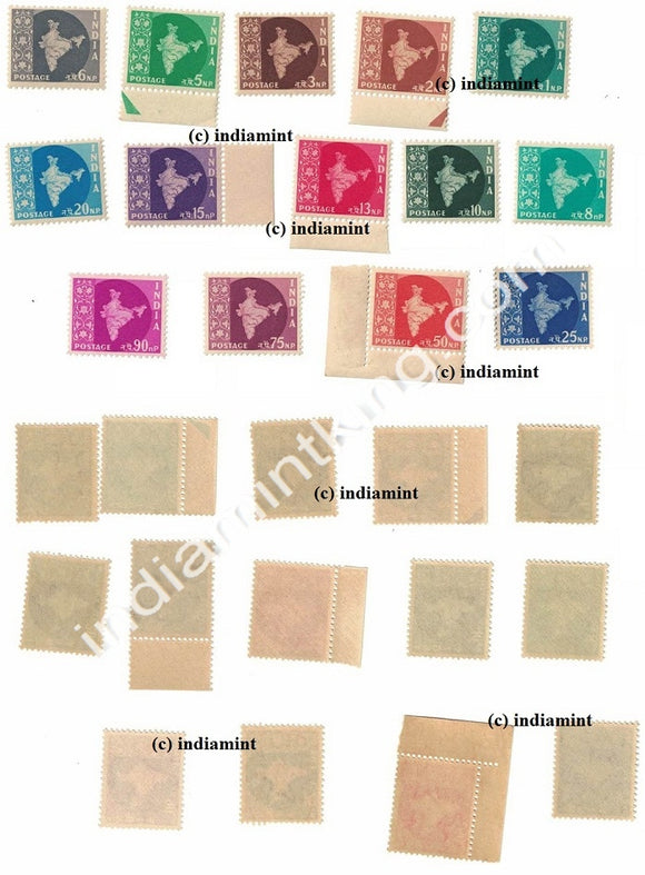 India MNH Definitive Complete Series Pack 3rd Series 14V star Wmk - buy online Indian stamps philately - myindiamint.com