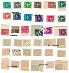 India MNH Definitive Complete Series Pack 3rd Series 18V Ashokan Wmk - buy online Indian stamps philately - myindiamint.com