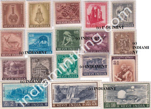 India MNH Definitive Complete Series Pack 4th Series 18V - buy online Indian stamps philately - myindiamint.com
