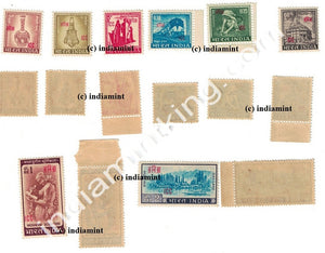 India MNH Overprint I.C.C. Angnia 4th Series Set Of 8V - buy online Indian stamps philately - myindiamint.com