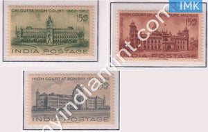 India 1962 MNH Centenary Of High Courts Set Of 3v - buy online Indian stamps philately - myindiamint.com