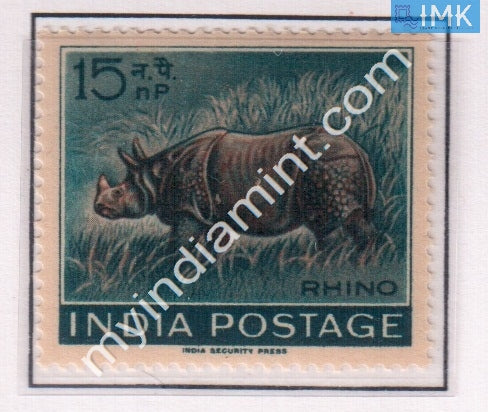 India 1962 MNH Wildlife Week Indian Rhinoceros - buy online Indian stamps philately - myindiamint.com
