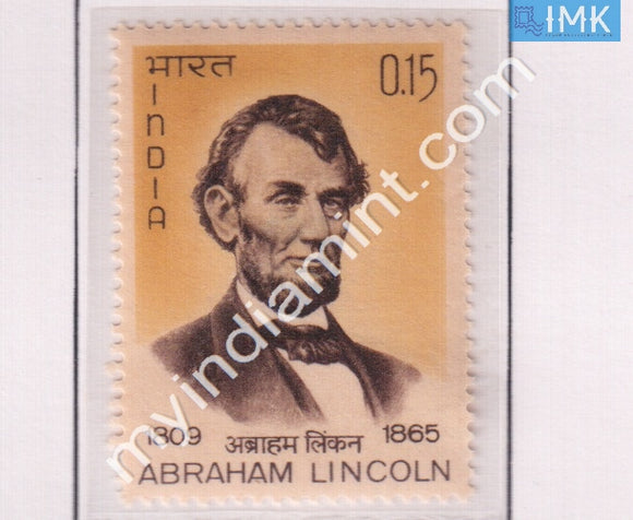 India 1965 MNH Abrahim Lincoln - buy online Indian stamps philately - myindiamint.com