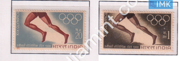 India 1968 MNH Olympic Games Set Of 2v - buy online Indian stamps philately - myindiamint.com