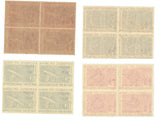 India 1950 Republic Of India Set Of 4V (Block B/L 4)
