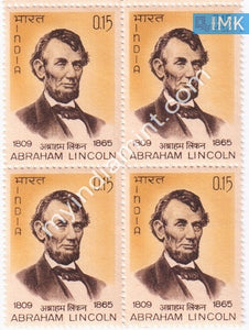 India 1965 MNH Abrahim Lincoln (Block B/L 4) - buy online Indian stamps philately - myindiamint.com