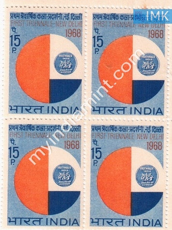 India 1968 MNH First Triennale (Block B/L 4) - buy online Indian stamps philately - myindiamint.com