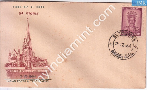 India 1964 FDC St. Thomas (Apostle) (FDC) - buy online Indian stamps philately - myindiamint.com
