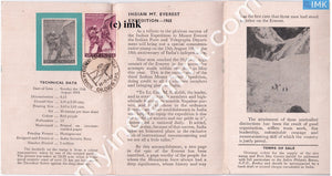 India 1965 Mt. Everest Expedition (Cancelled Brochure) - buy online Indian stamps philately - myindiamint.com