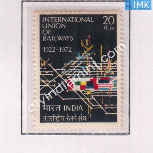 India 1972 MNH International Union Of Railways - buy online Indian stamps philately - myindiamint.com
