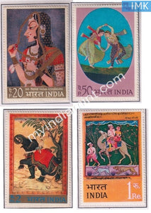 India 1973 MNH Indian Miniature Paintings 4V Set - buy online Indian stamps philately - myindiamint.com