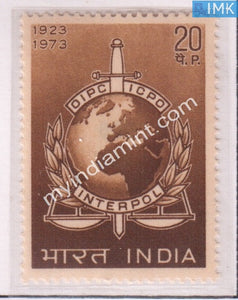 India 1973 MNH 50Th Anniv Of Interpol - buy online Indian stamps philately - myindiamint.com
