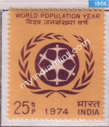 India 1974 MNH World Population Year - buy online Indian stamps philately - myindiamint.com