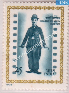 India 1978 MNH Charles Spencer Chaplin Charlie - buy online Indian stamps philately - myindiamint.com
