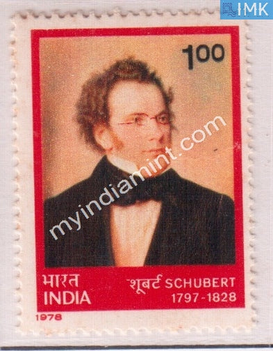 India 1978 MNH Franz Peter Schubert - buy online Indian stamps philately - myindiamint.com